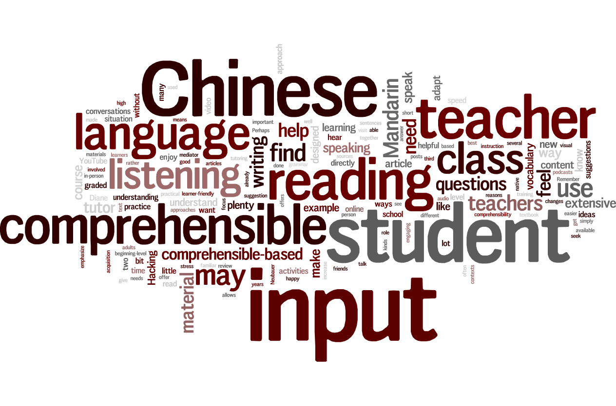 People usually enjoy learning languages. Chinese language. Comprehensible. Enjoy Learning languages. Own it (teachers book).