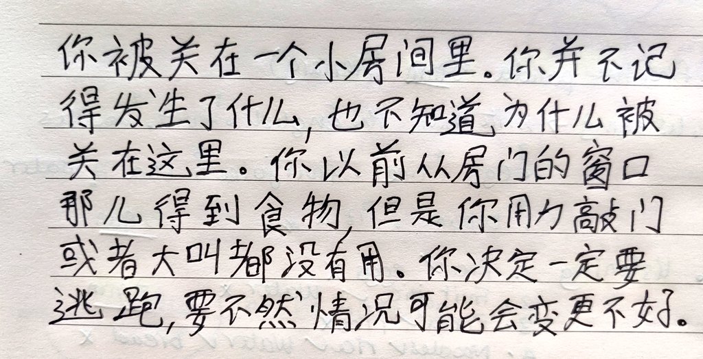 chinese written essay